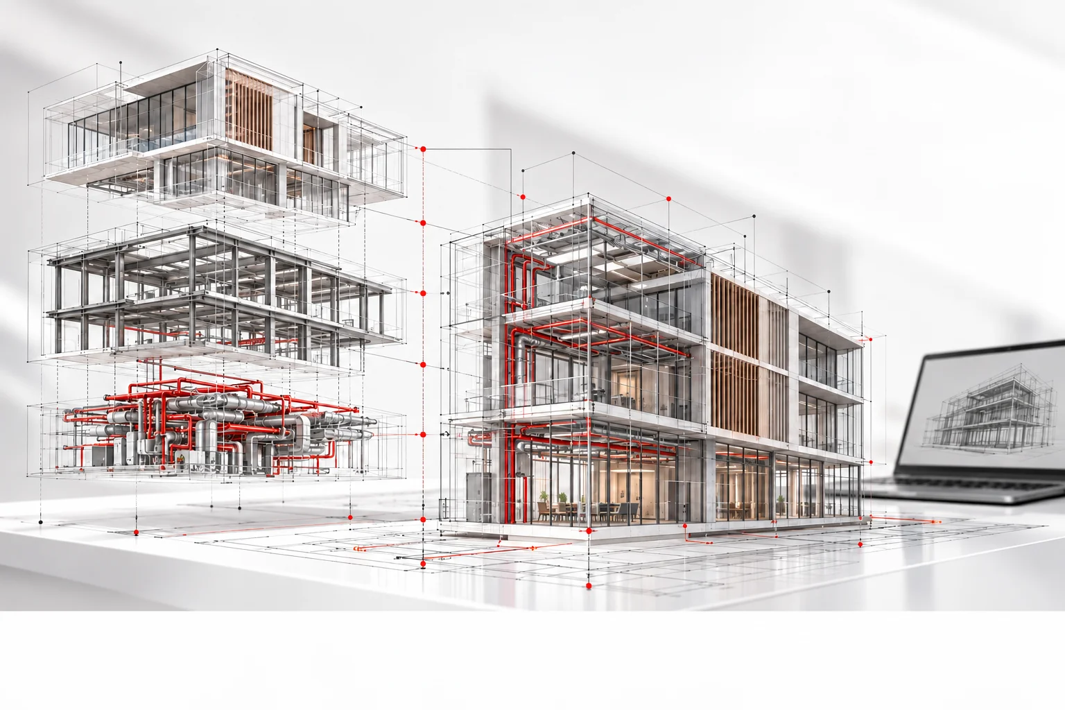 Coordinamento tra architettura, strutture e impianti